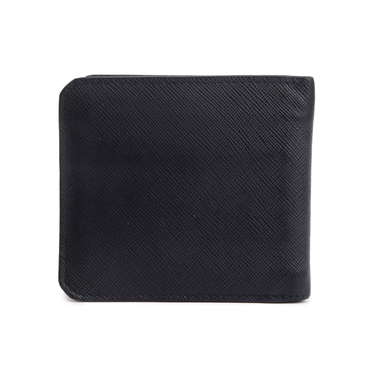 Prada Black Saffiano Leather Bi-Fold Wallet