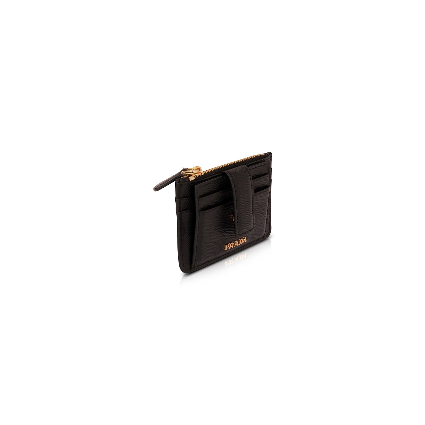 Prada Black Saffiano Leather Card Holder