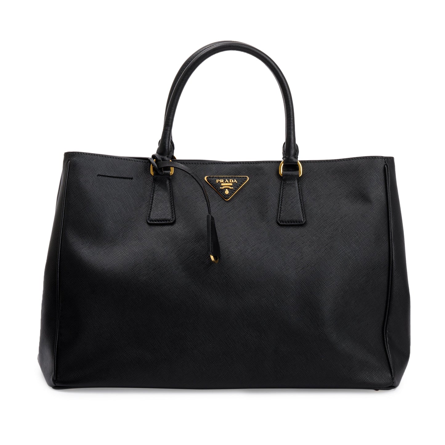 Prada Black Saffiano Lux Large Gardener's Tote