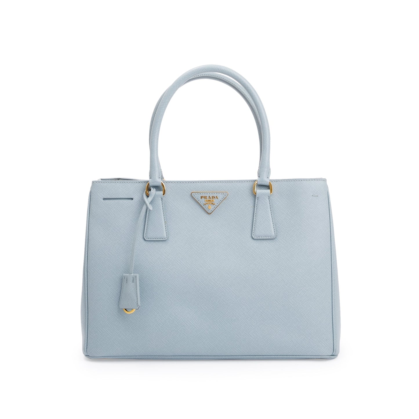 Prada Blue Saffiano Lux Medium Tote