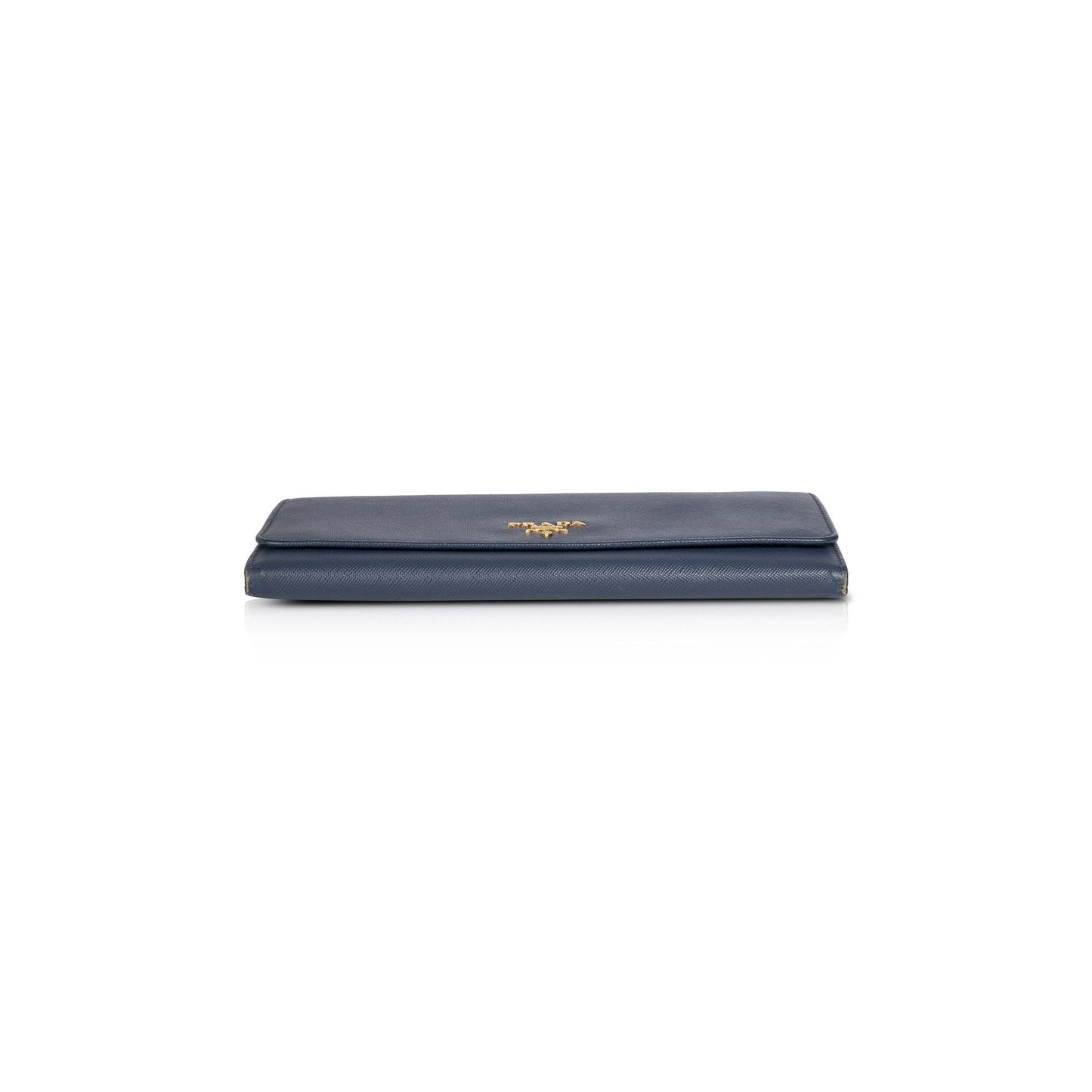 Prada Blue Saffiano Wallet on Chain