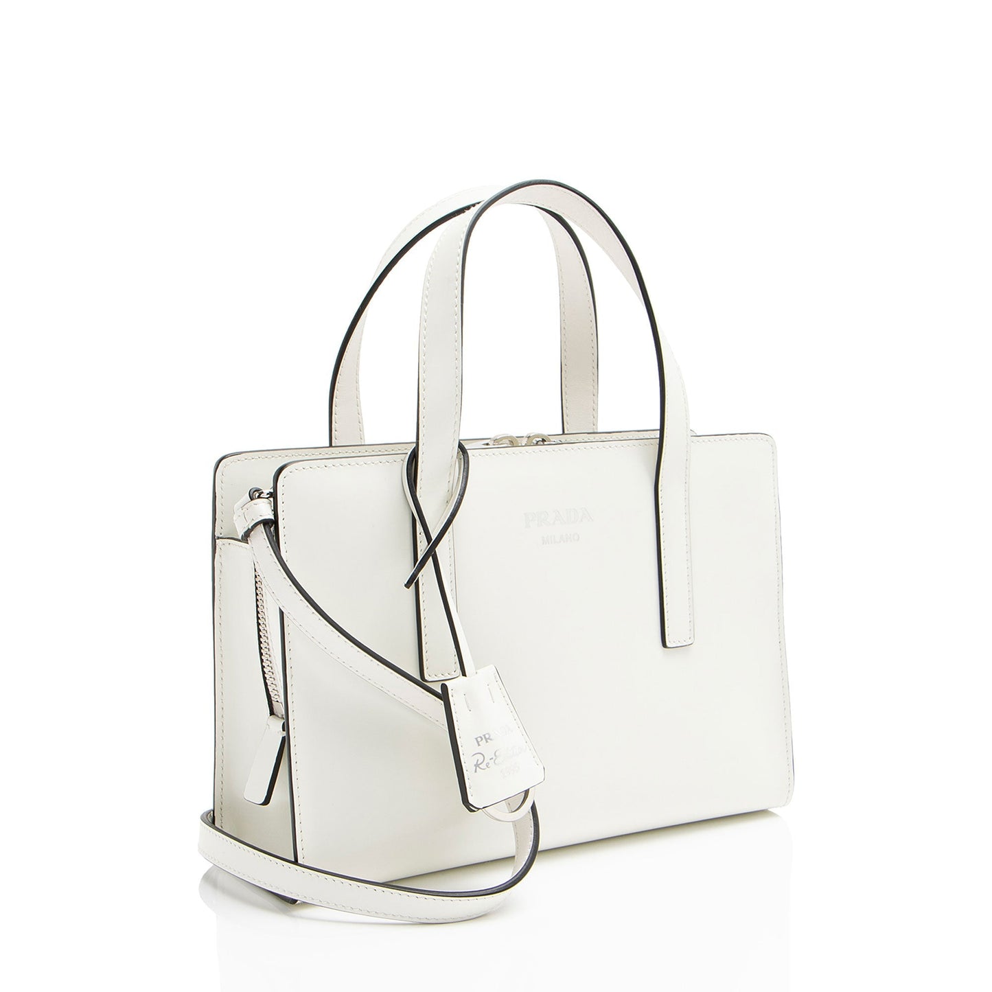 Prada Brushed Leather Re-Edition 1995 Mini Tote