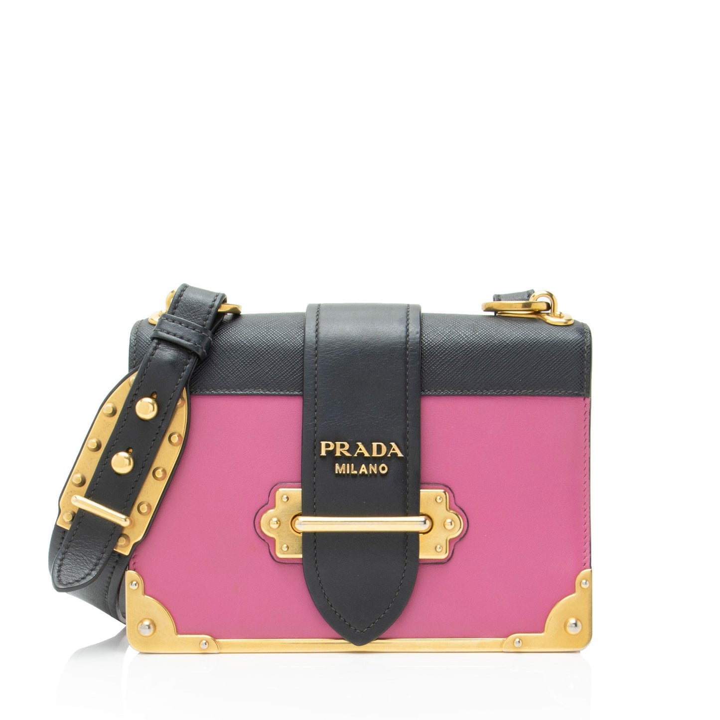 Prada Calfskin Cahier Shoulder Bag