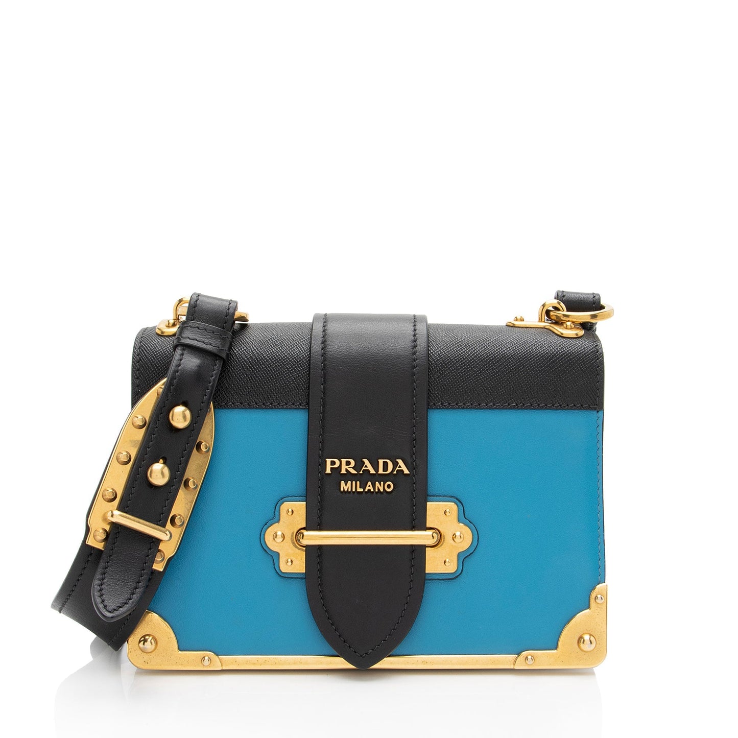 Prada Calfskin Cahier Shoulder Bag