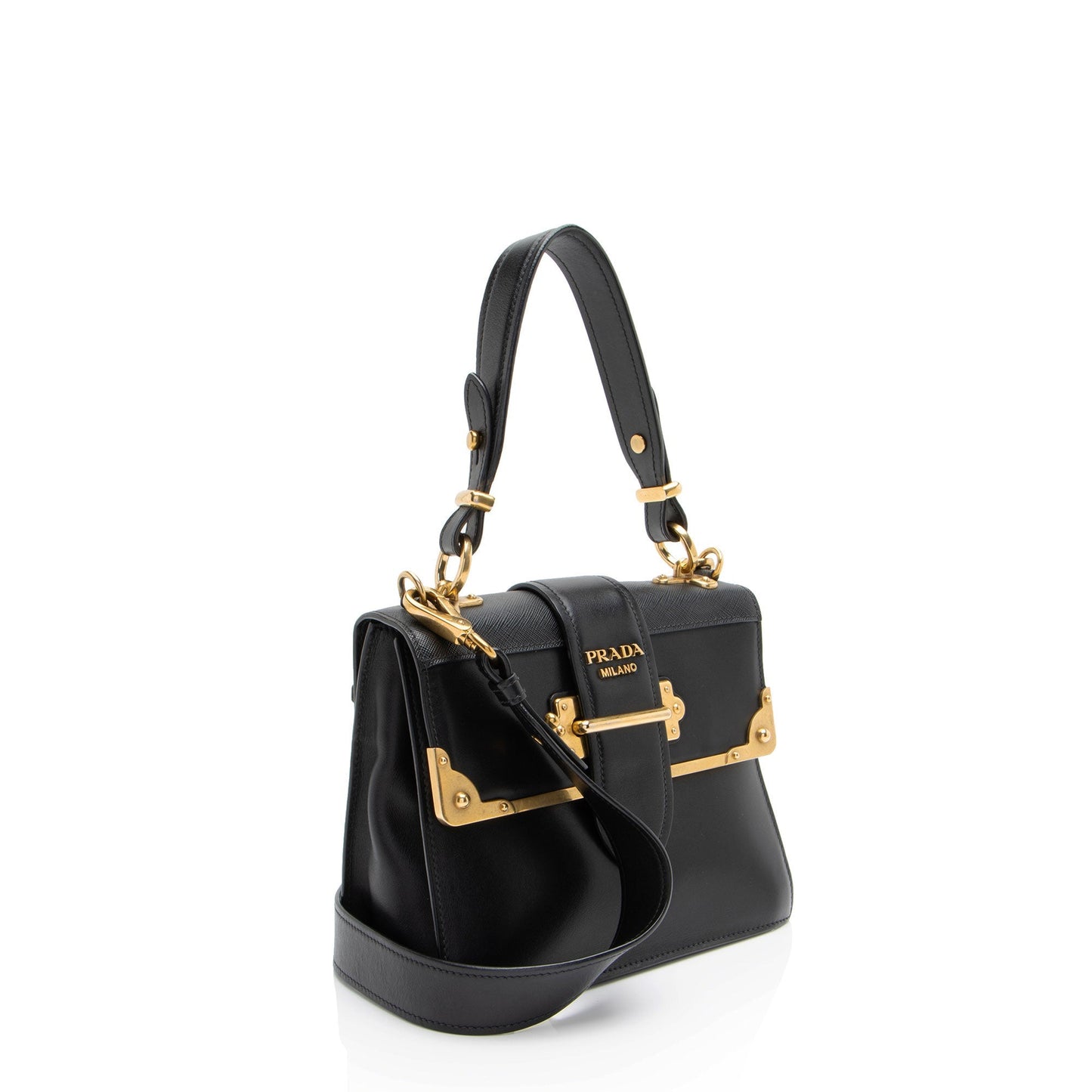 Prada Calfskin Cahier Top Handle