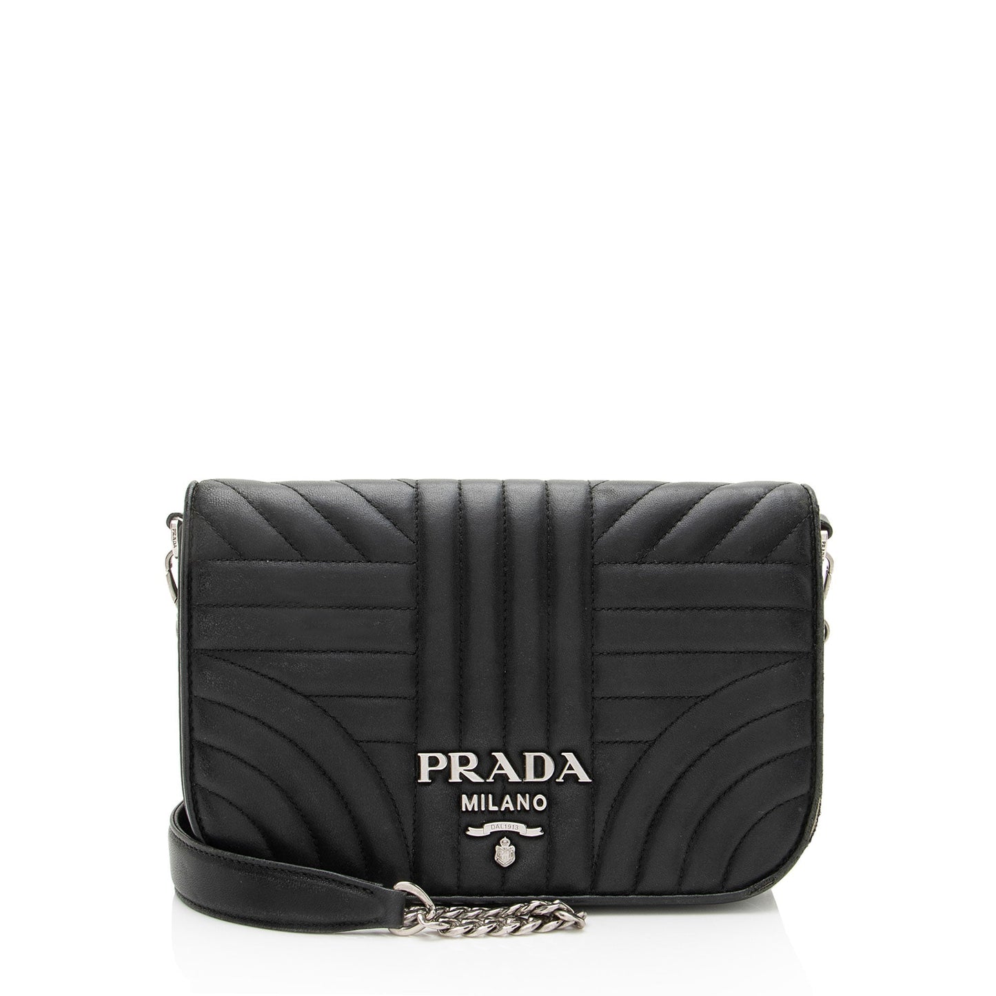 Prada Calfskin Diagramme Impunture Small Crossbody - FINAL SALE