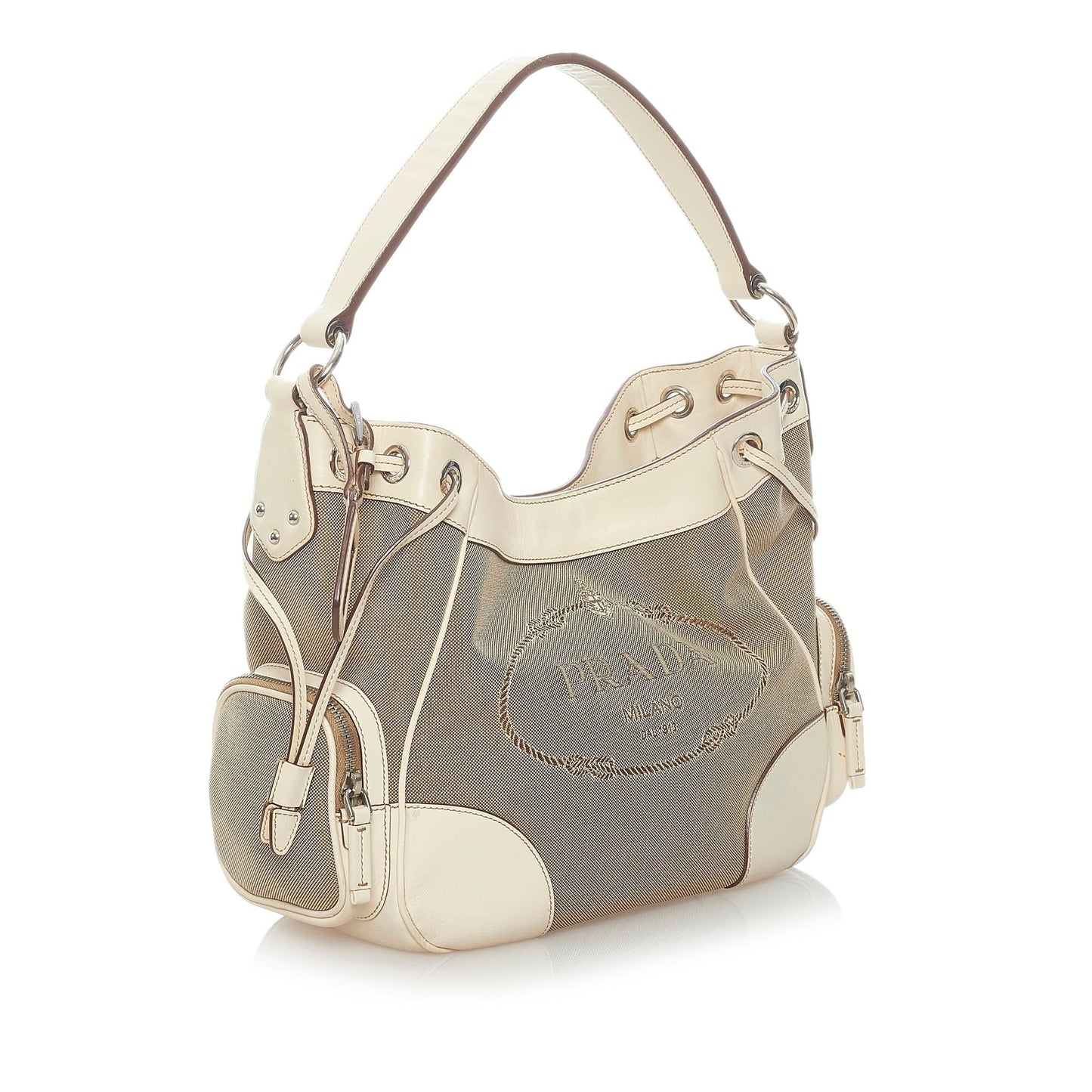 Prada Canapa Logo Canvas Handbag (SHG-33031)