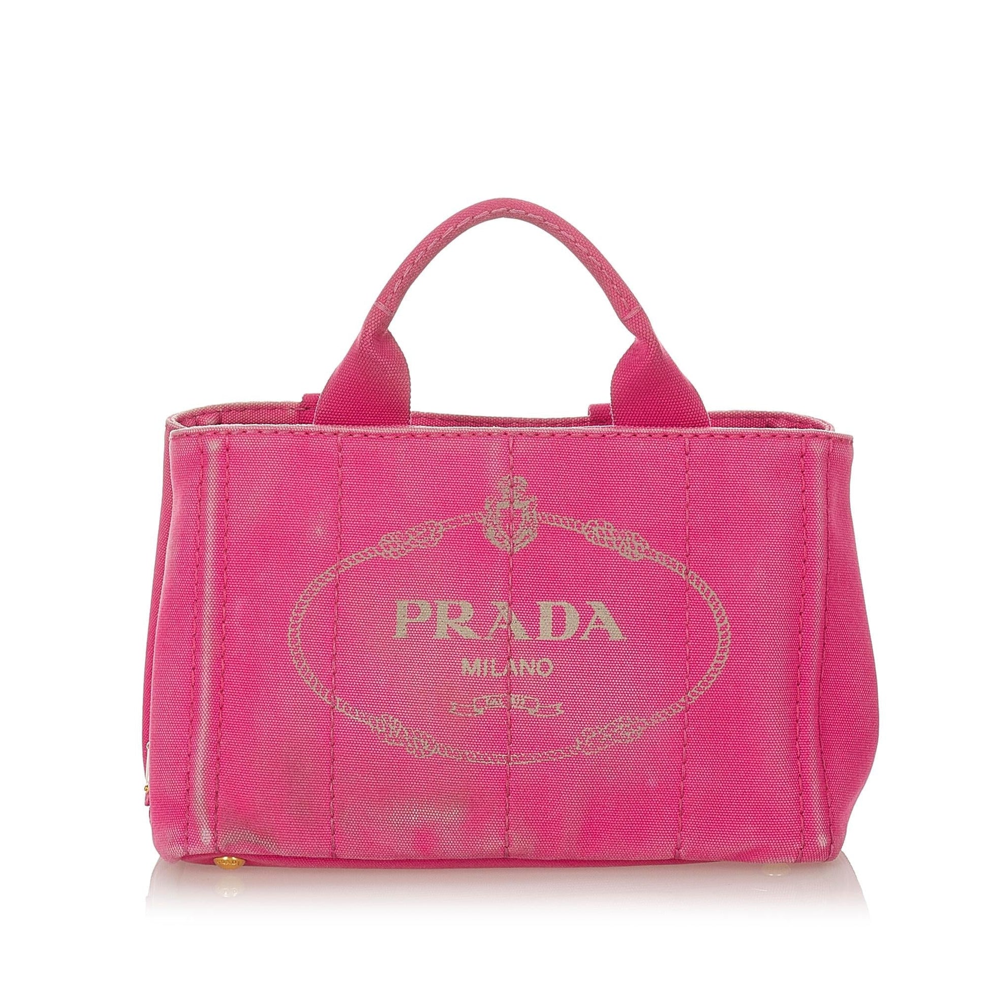 Prada Canapa Logo Canvas Satchel Style 33 - Ewore Bags