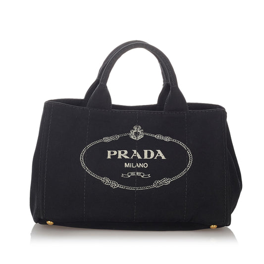 Prada Canapa Logo Canvas Satchel Style 31 - Ewore Bags