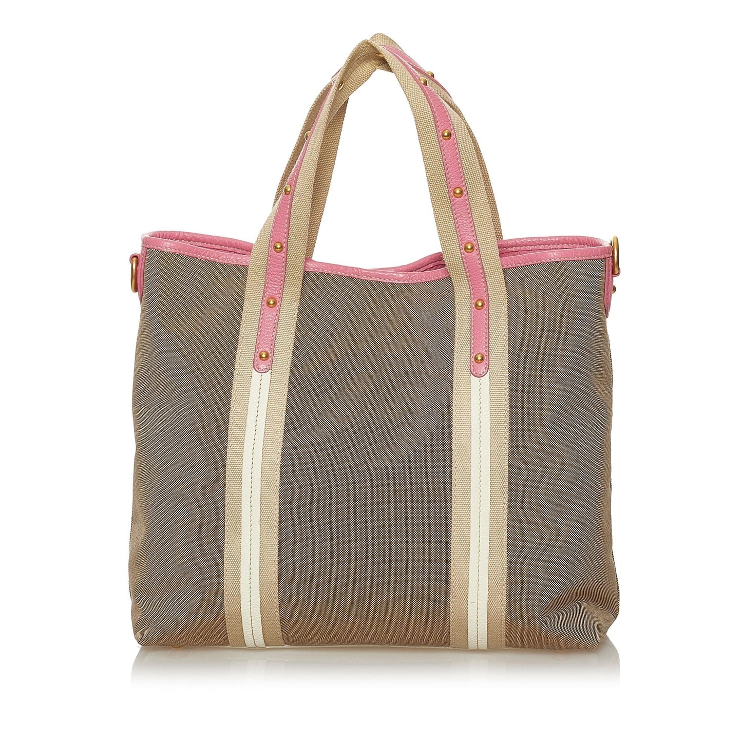 Prada Canapa Logo Canvas Satchel (SHG-28374)