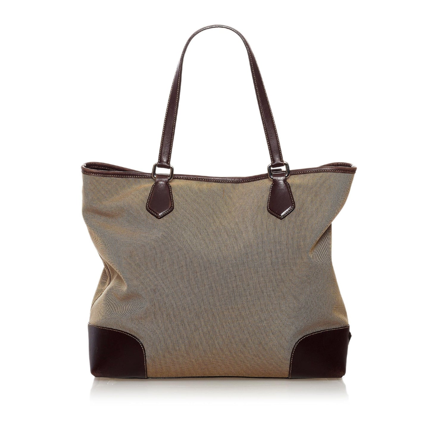 Prada Canapa Logo Canvas Satchel (SHG-32878)