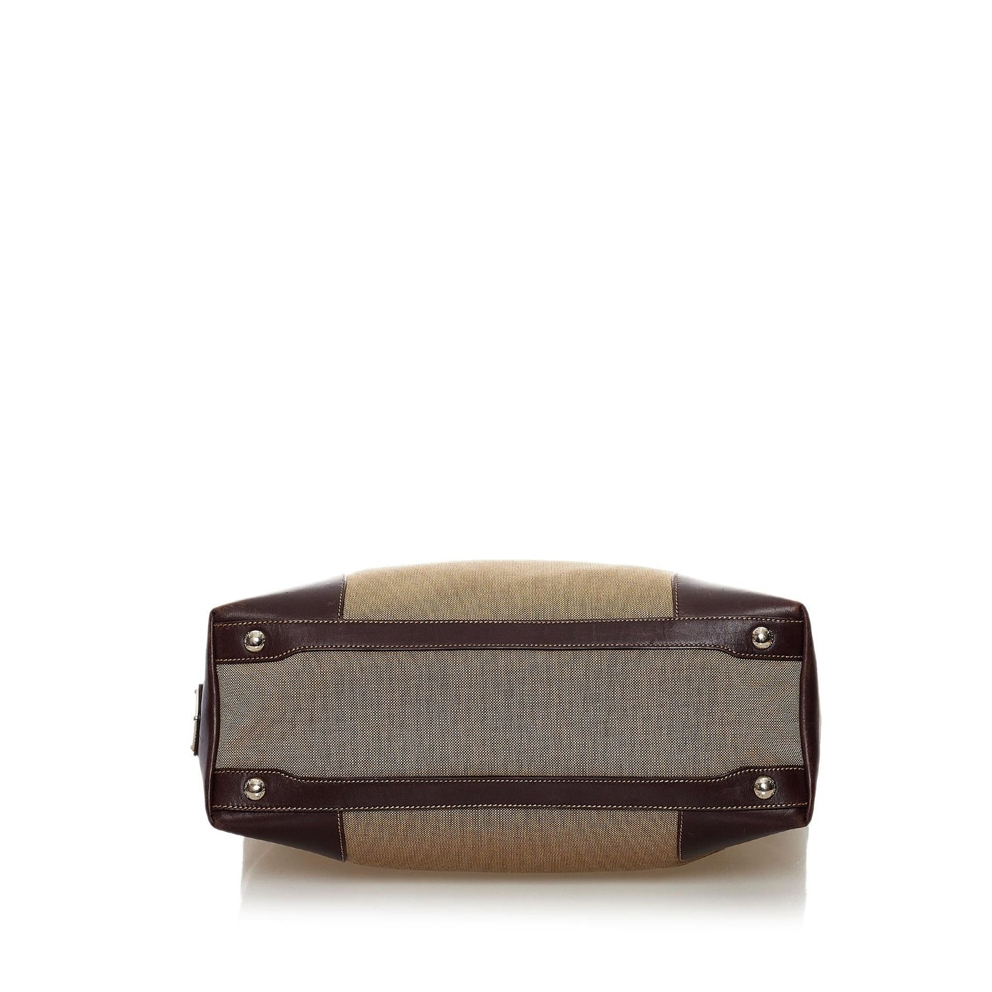 Prada Canapa Logo Canvas Satchel (SHG-32878)