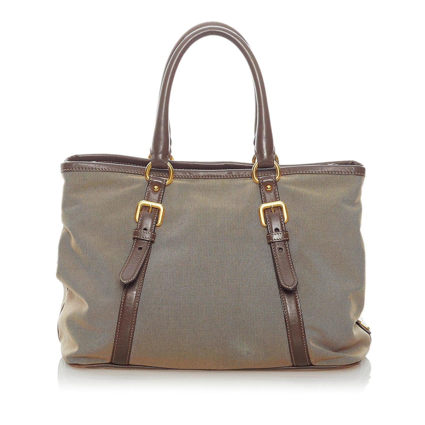 Prada Canapa Logo Canvas Satchel (SHG-34122)