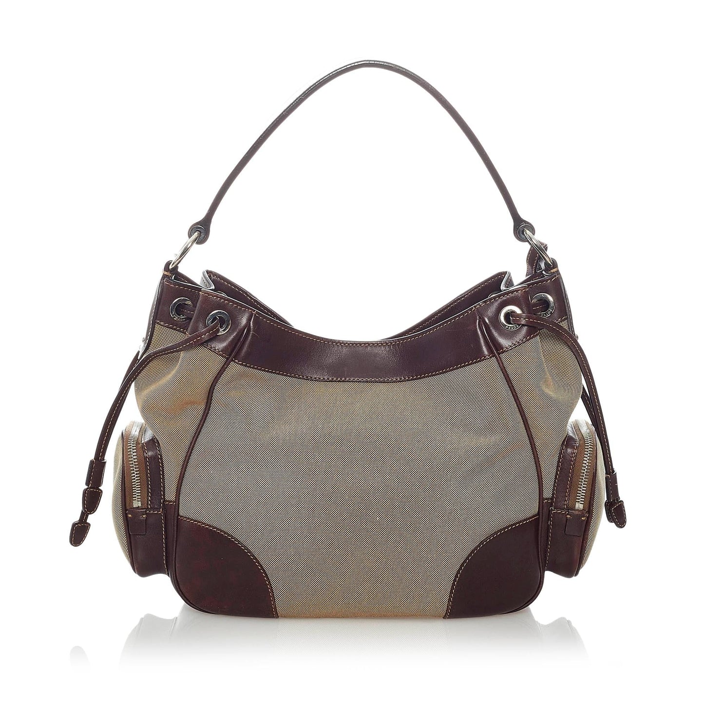 Prada Canapa Logo Canvas Shoulder Bag (SHG-32830)