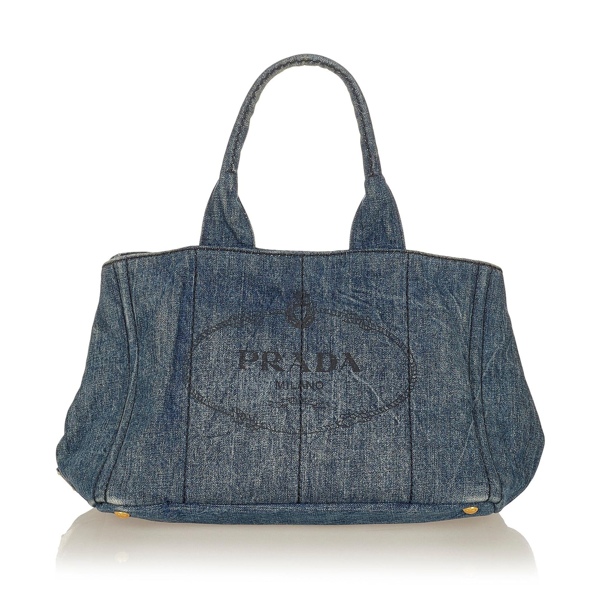 Prada Canapa Logo Tote Handbag Style 7 - Ewore Bags