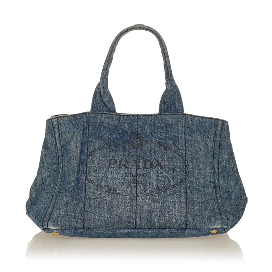 Prada Canapa Logo Tote Handbag Style 7 - Ewore Bags
