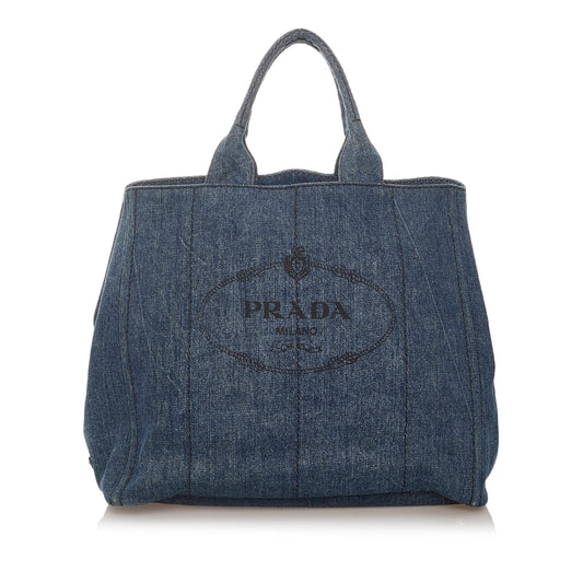 Prada Canapa Logo Tote Handbag Style 5 - Ewore Bags