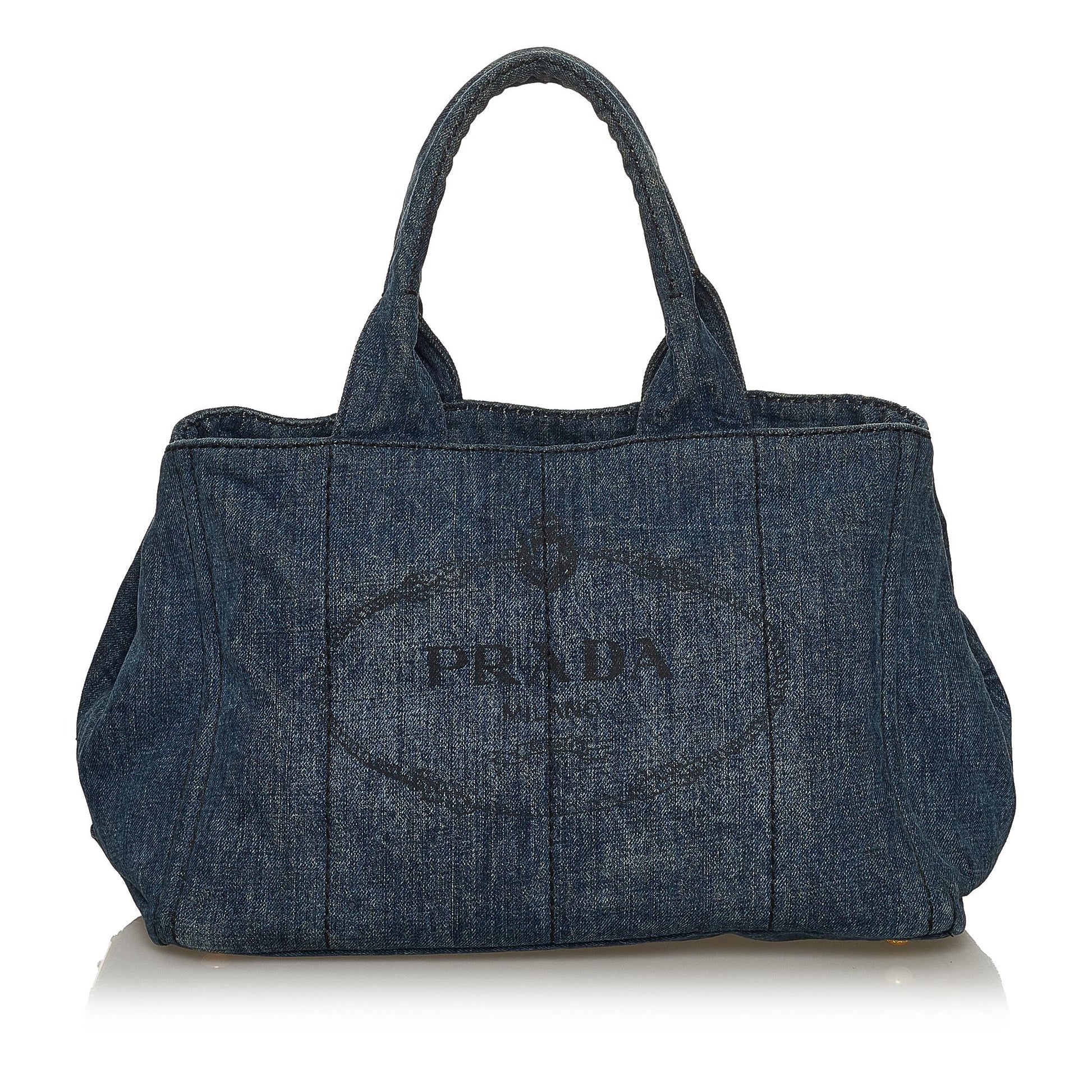 Prada Canapa Logo Tote Handbag Style 4 - Ewore Bags