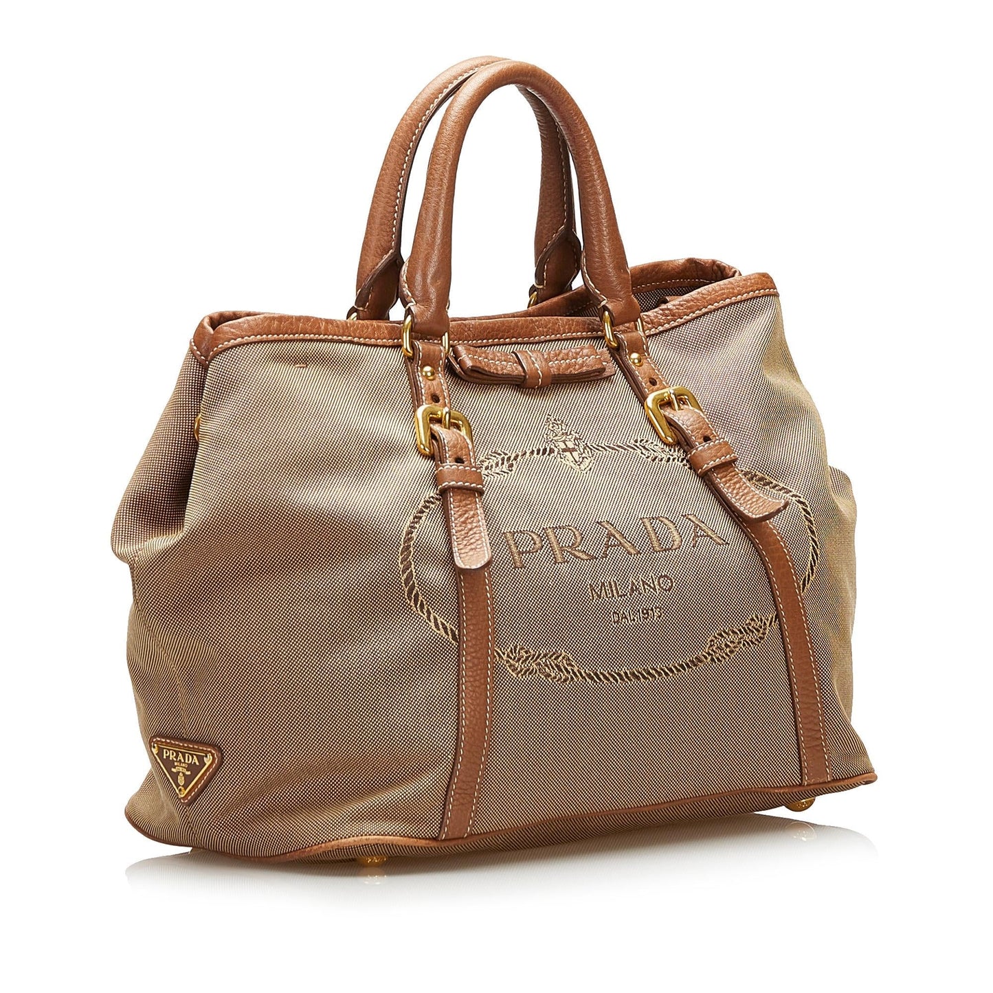 Prada Canapa Logo Satchel (SHG-35397)