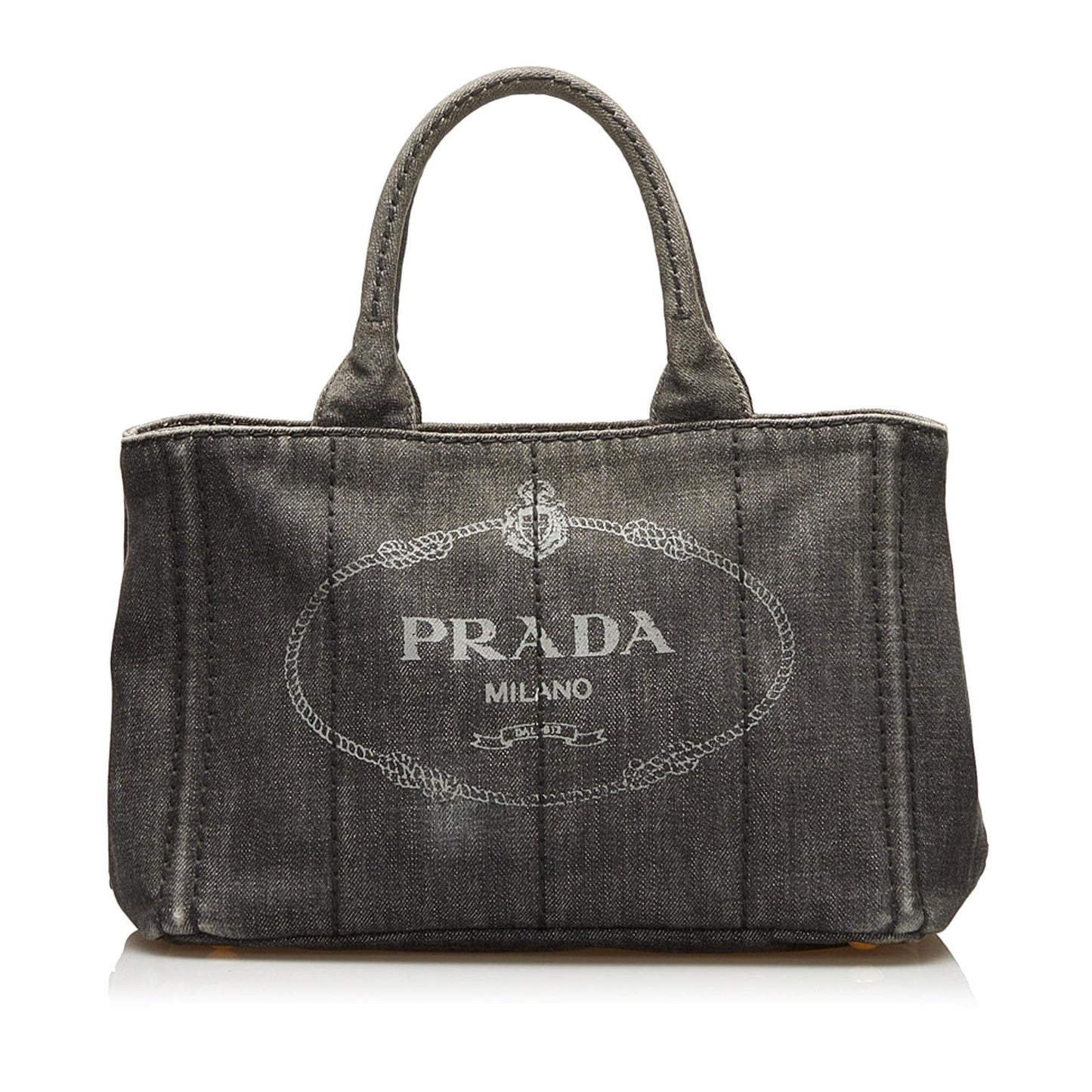 Prada Canapa Logo Satchel (SHG-35889)