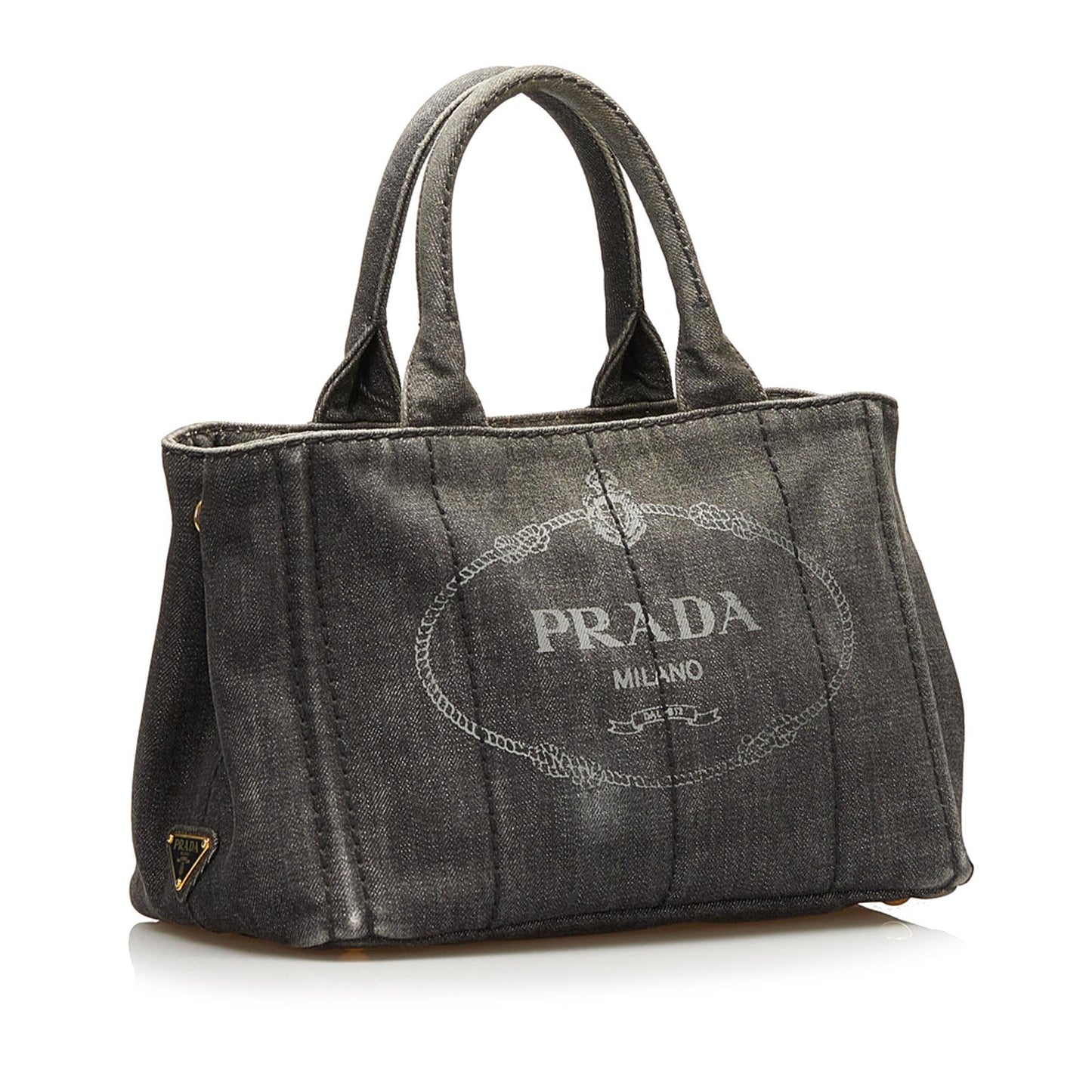 Prada Canapa Logo Satchel (SHG-35889)