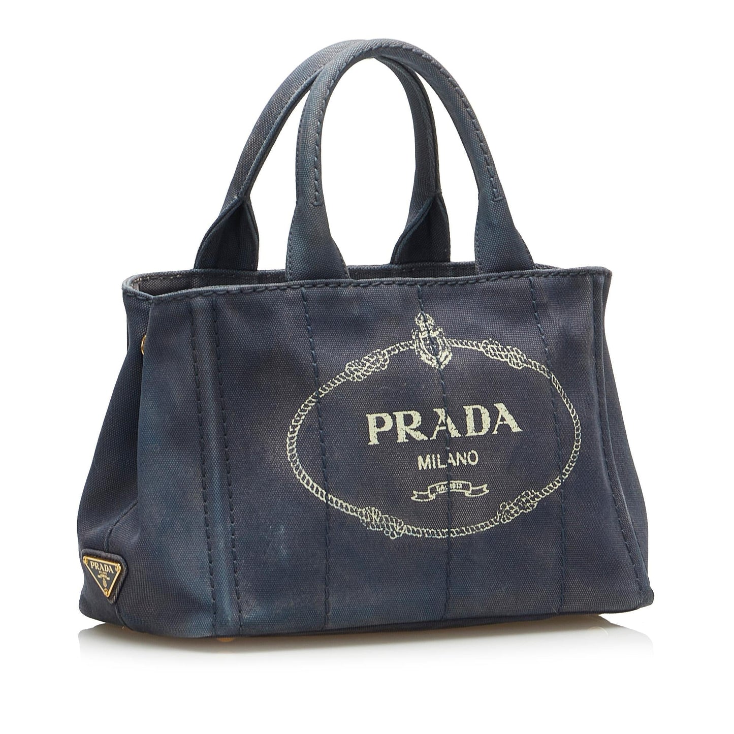 Prada Canapa Logo Satchel (SHG-V2kYKb)
