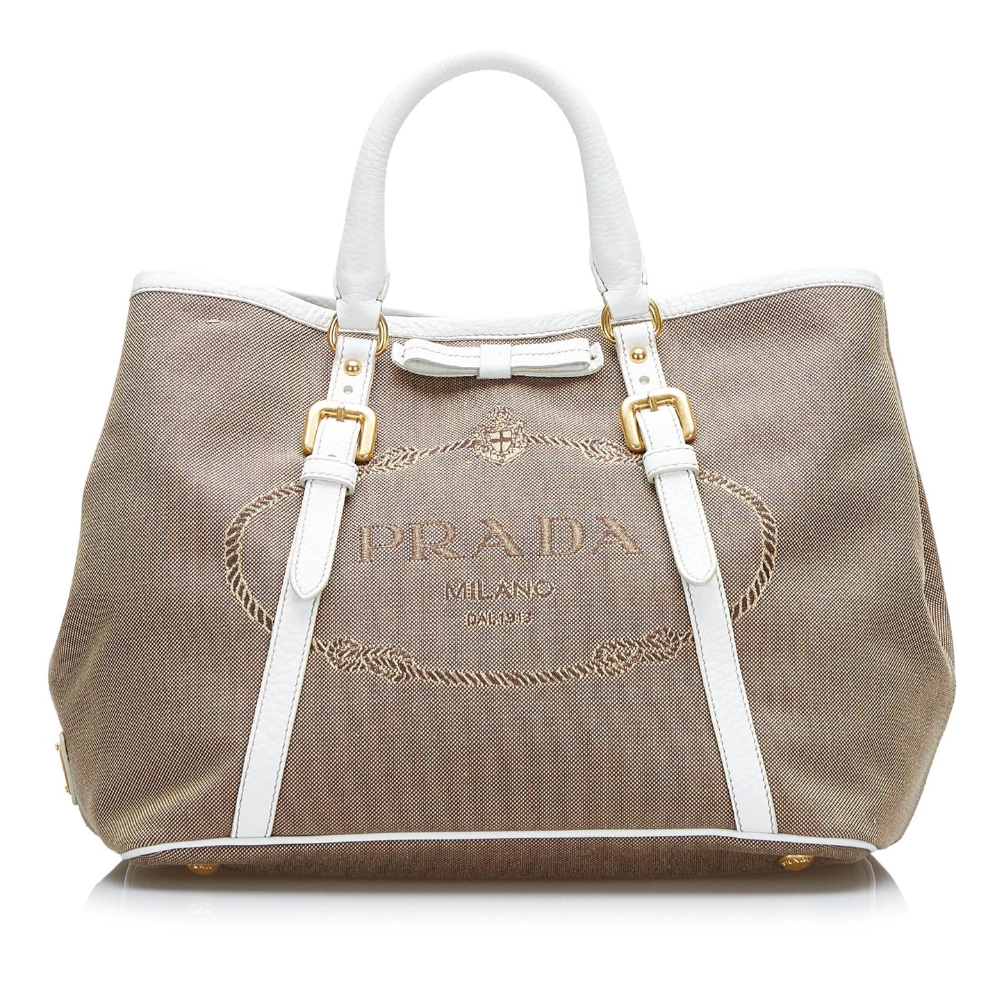 Prada Canapa Logo Satchel (SHG-R8aeDW)