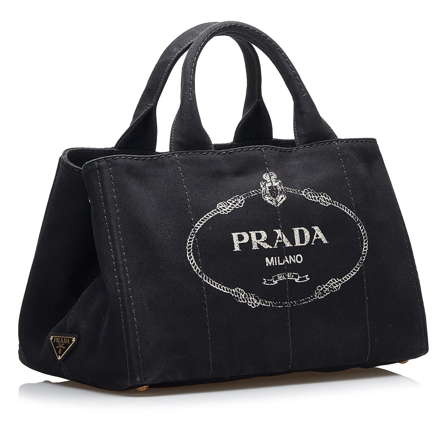 Prada Canapa Logo Satchel (SHG-KyzRBe)