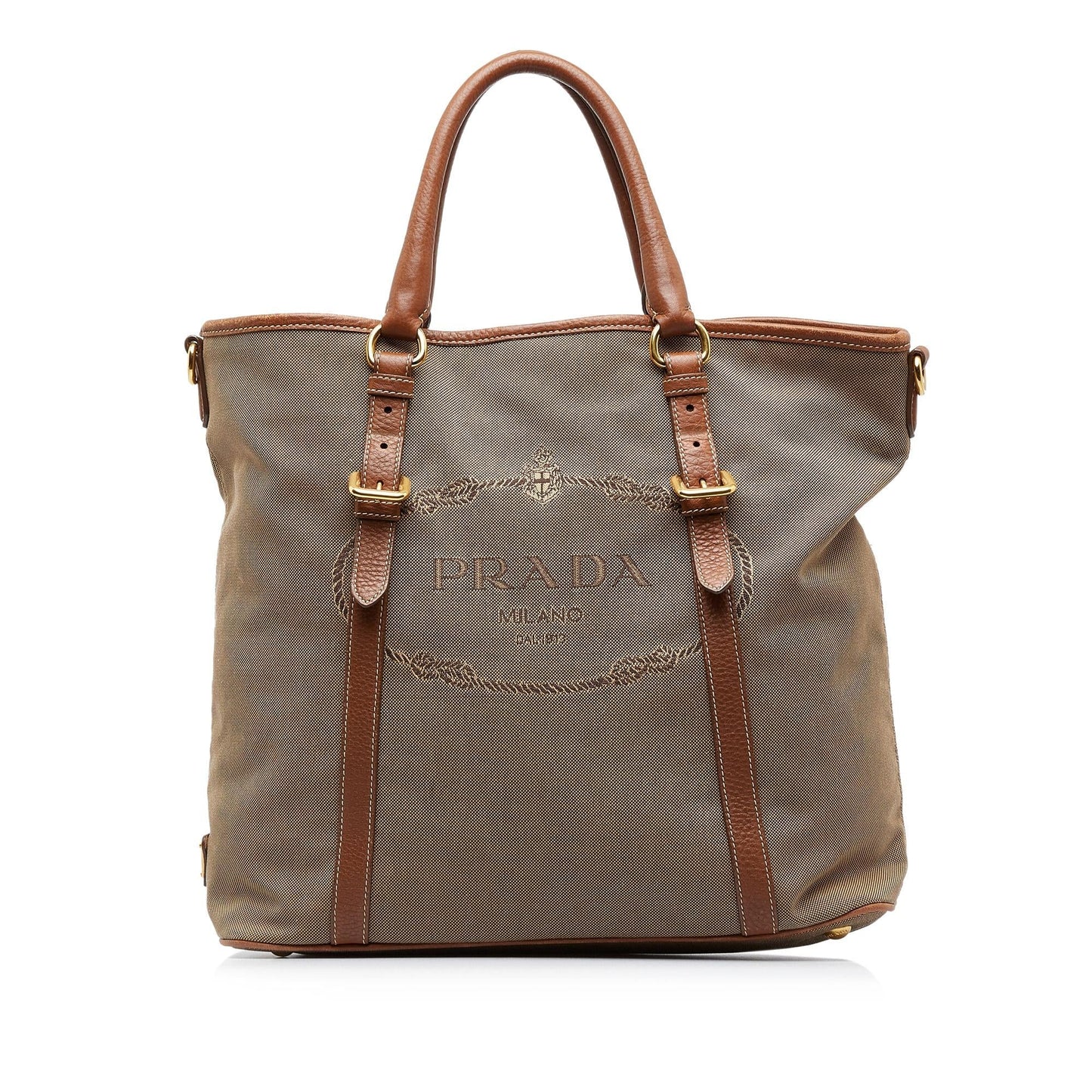 Prada Canapa Logo Satchel (SHG-x1RLHx)