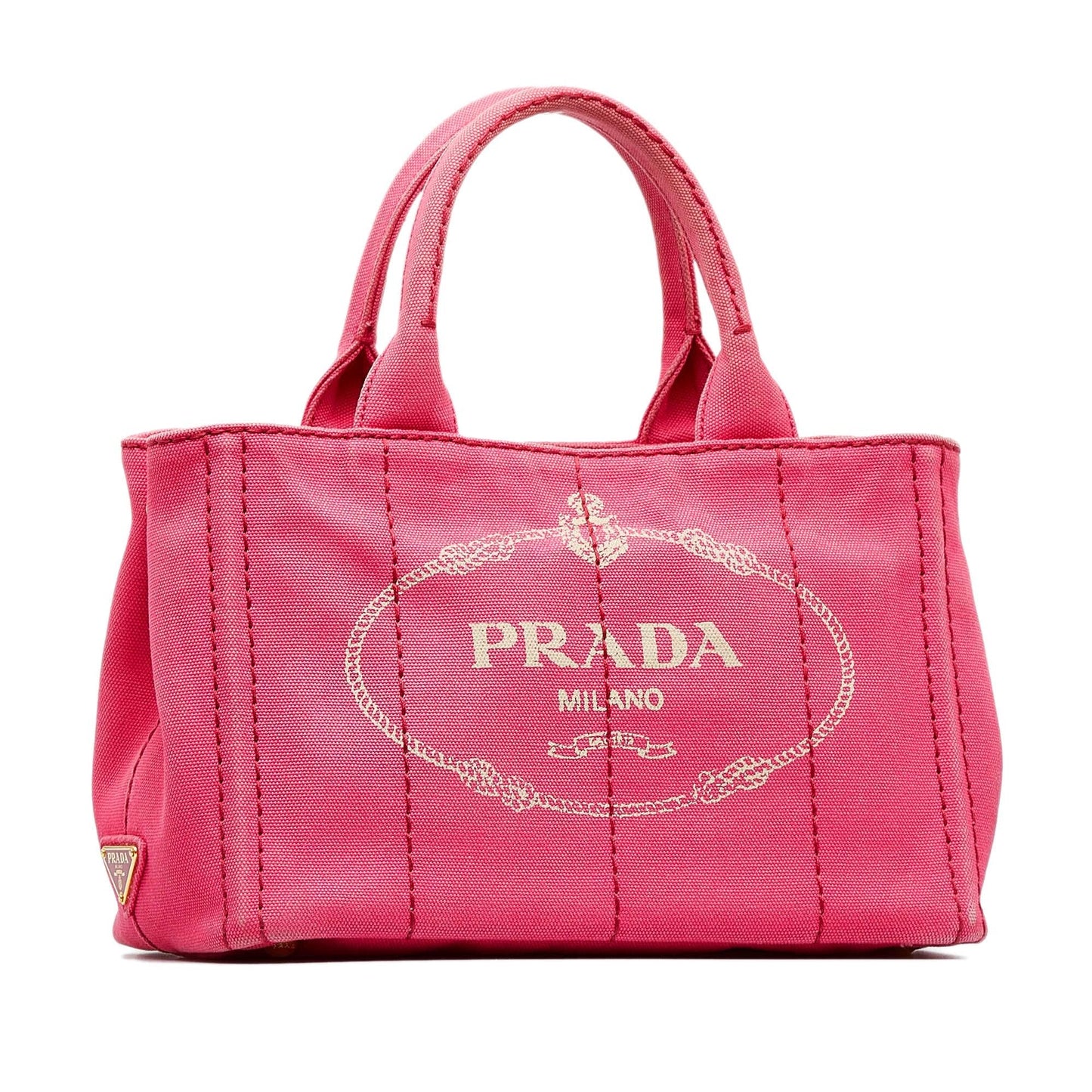 Prada Canapa Logo Satchel (SHG-95xOYe)