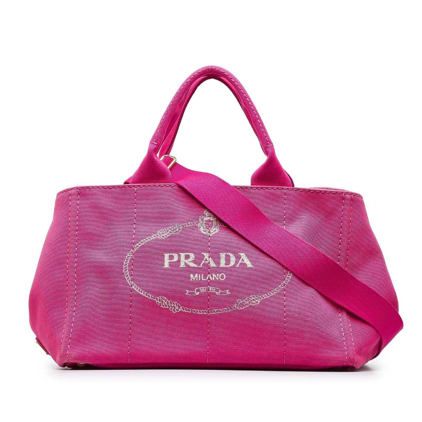 Prada Canapa Logo Satchel (SHG-57Mzas)