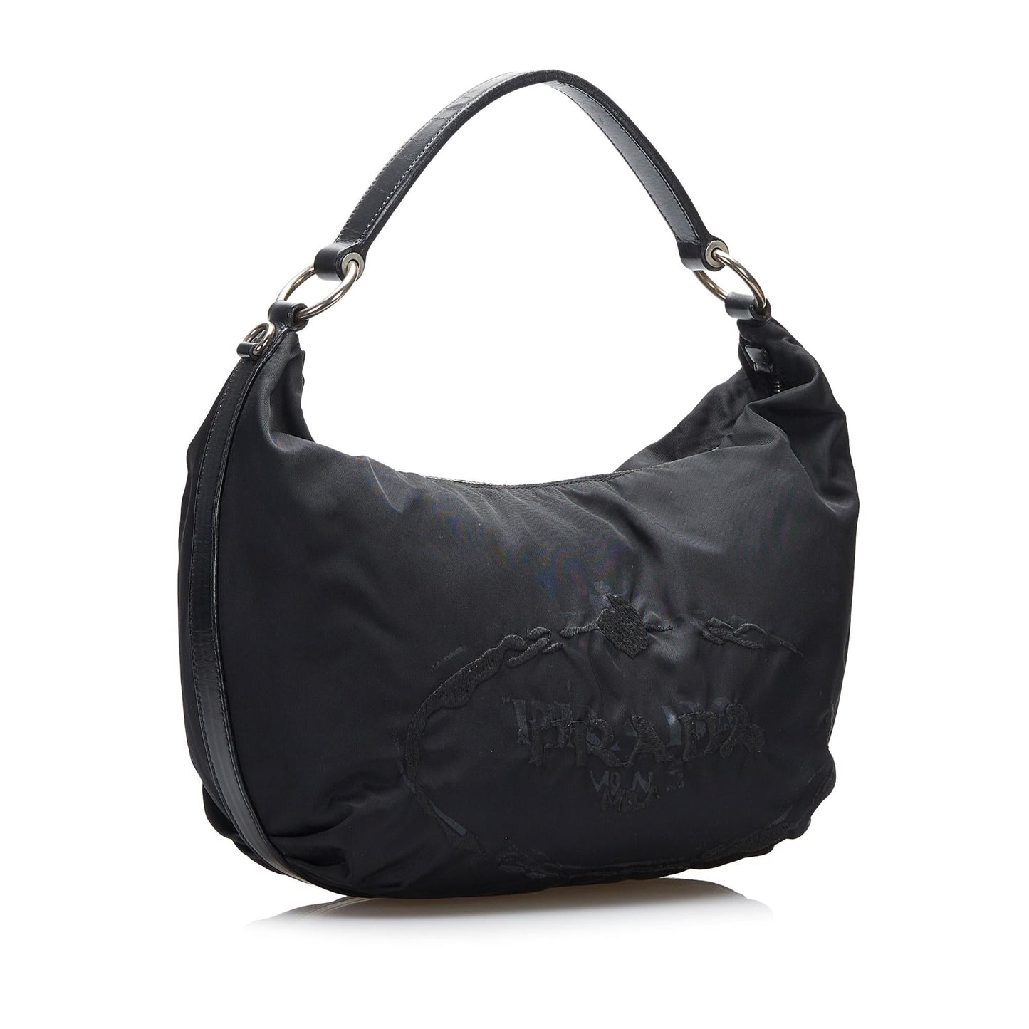 Prada Canapa Logo Tessuto Hobo (SHG-Cvv5rc)