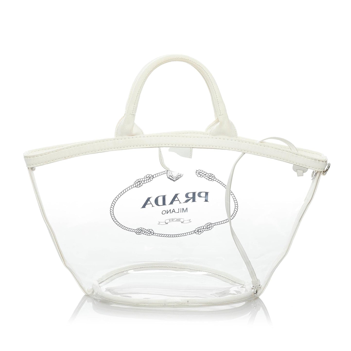 Prada Canapa Logo Vinyl Handbag (SHG-29931)