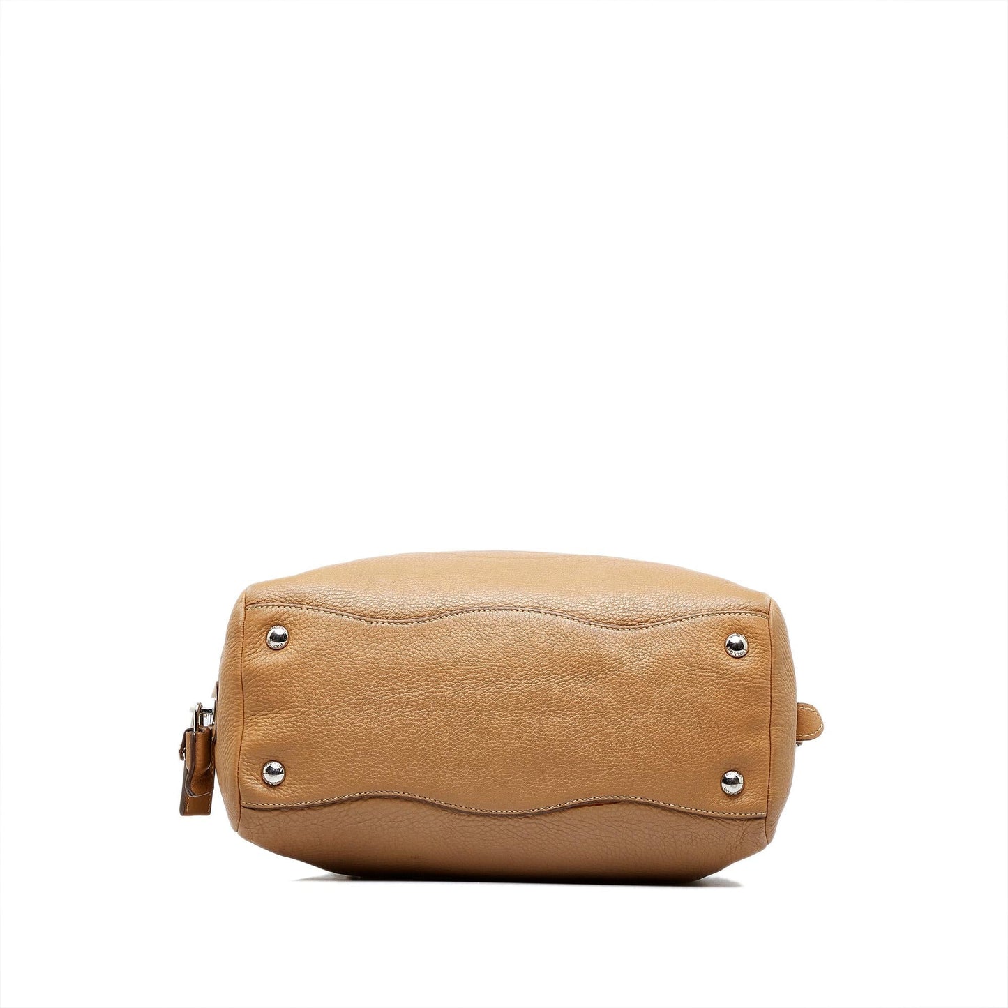 Prada Canapa Logo Vitello Daino Shoulder Bag (SHG-FKqHYc)