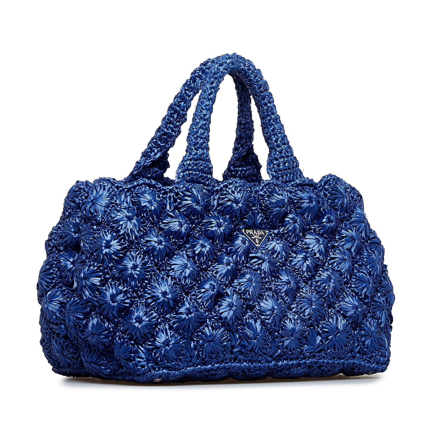 Prada Canapa Raffia Satchel (SHG-GqH4GP)