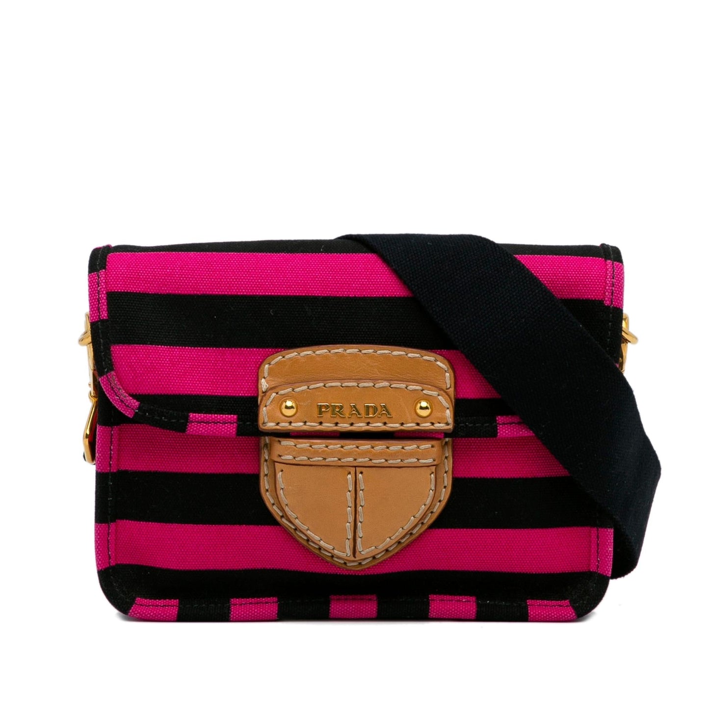 Prada Canapa Righe Crossbody Bag (SHG-DV7HuH)