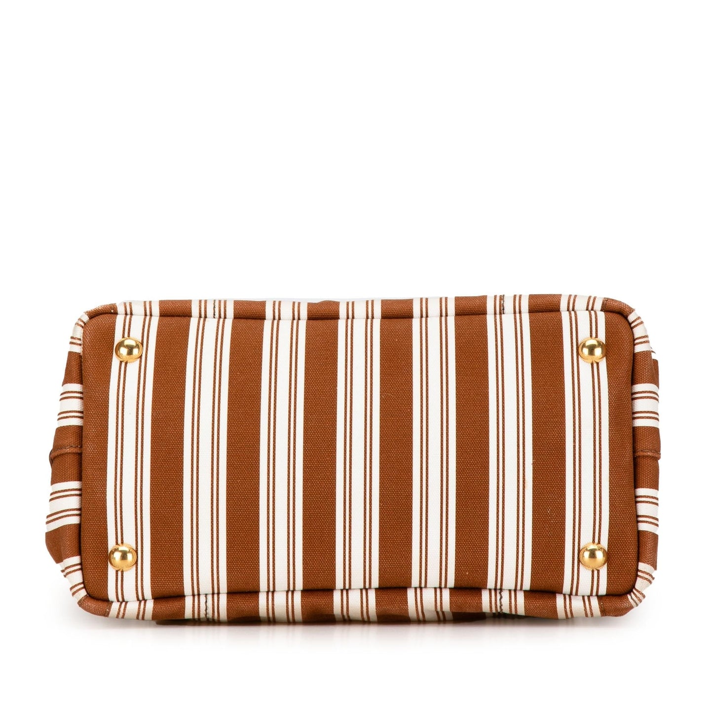 Prada Canapa Righe Logo Satchel (SHG-CSkoMx)