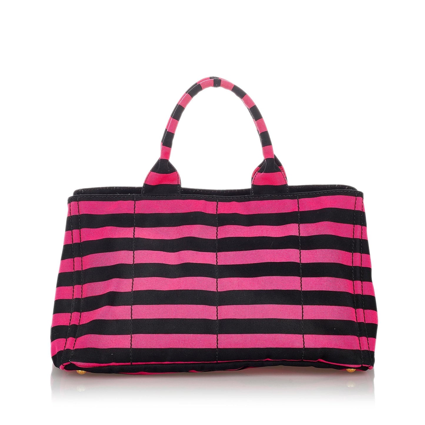 Prada Canapa Righe Stripe Tote Bag - Ewore Bags