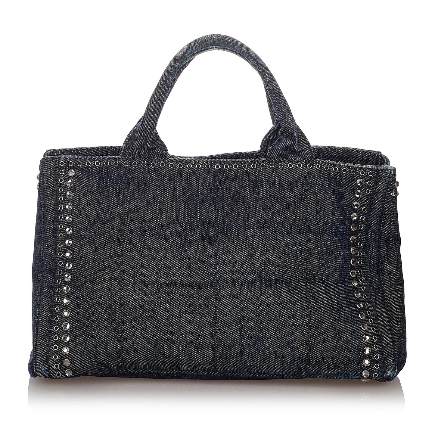 Prada Canapa Studded Tote Handbag - Ewore Bags