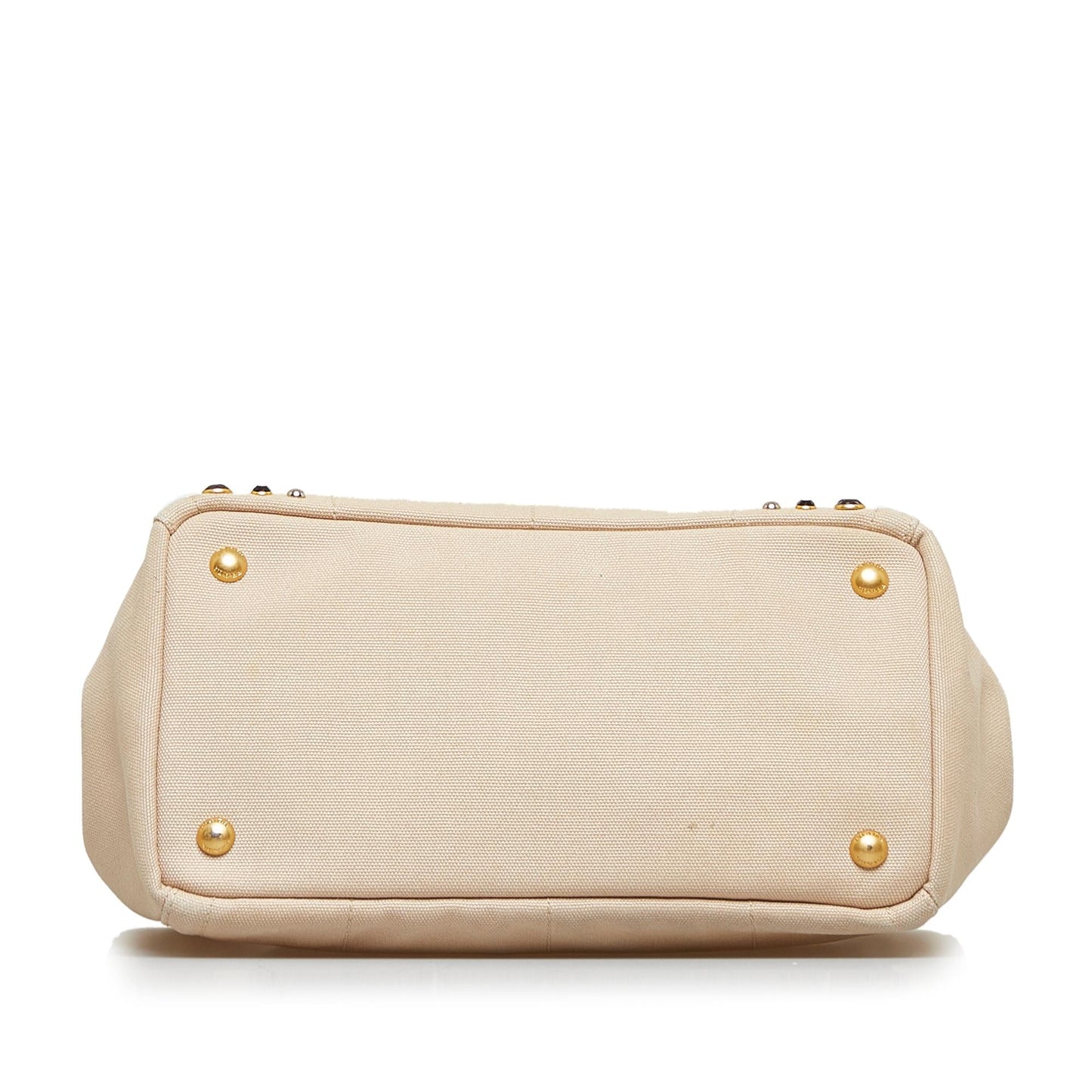 Prada Canapa Studded Satchel (SHG-LMdh5t)