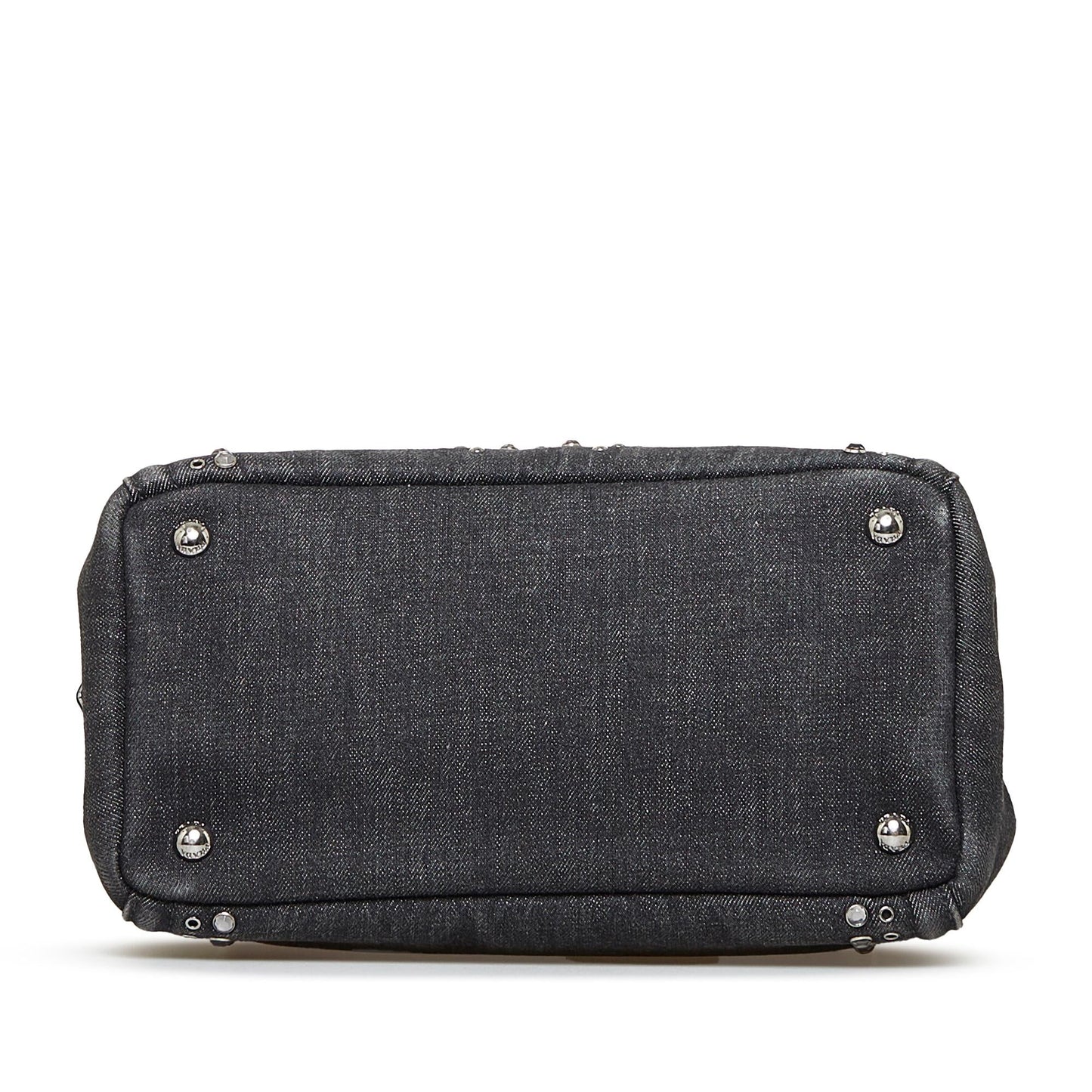 Prada Canapa Studded Satchel (SHG-Gz9UyX)