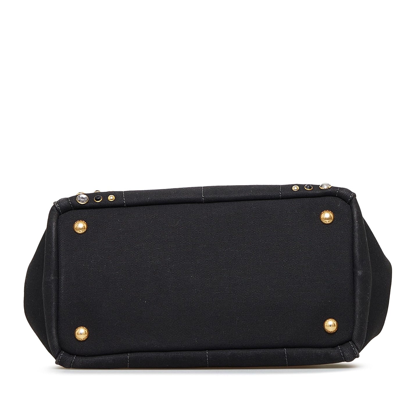Prada Canapa Studded Satchel (SHG-qMj9jp)