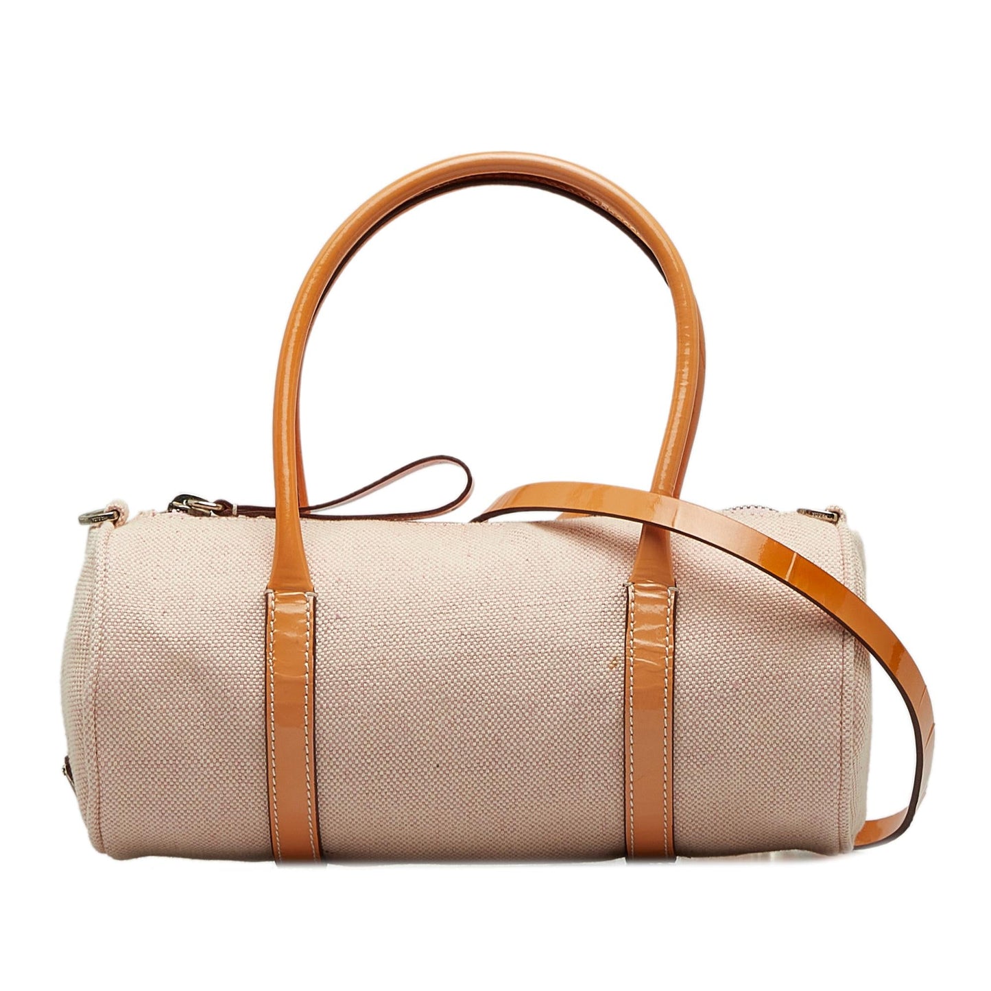 Prada Canvas Barrel Satchel (SHG-ddUVNd)