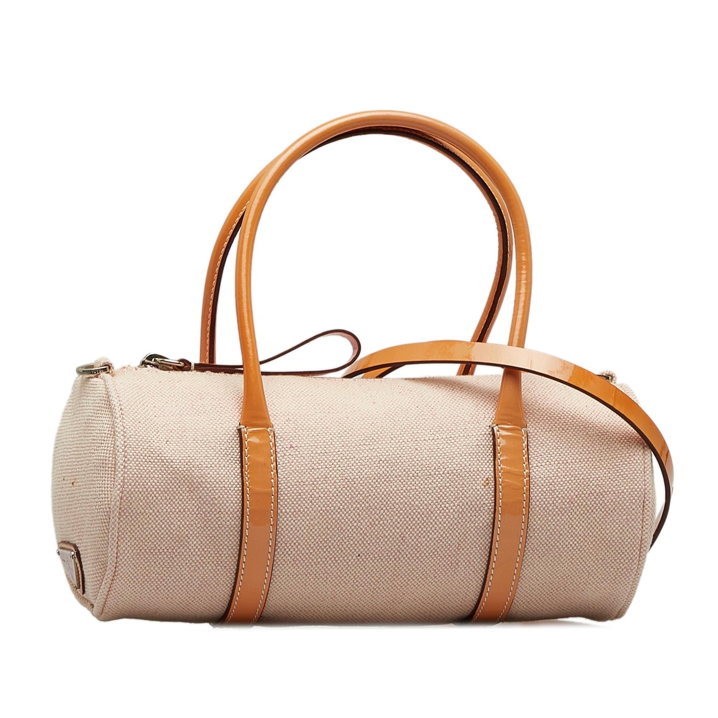 Prada Canvas Barrel Satchel (SHG-ddUVNd)