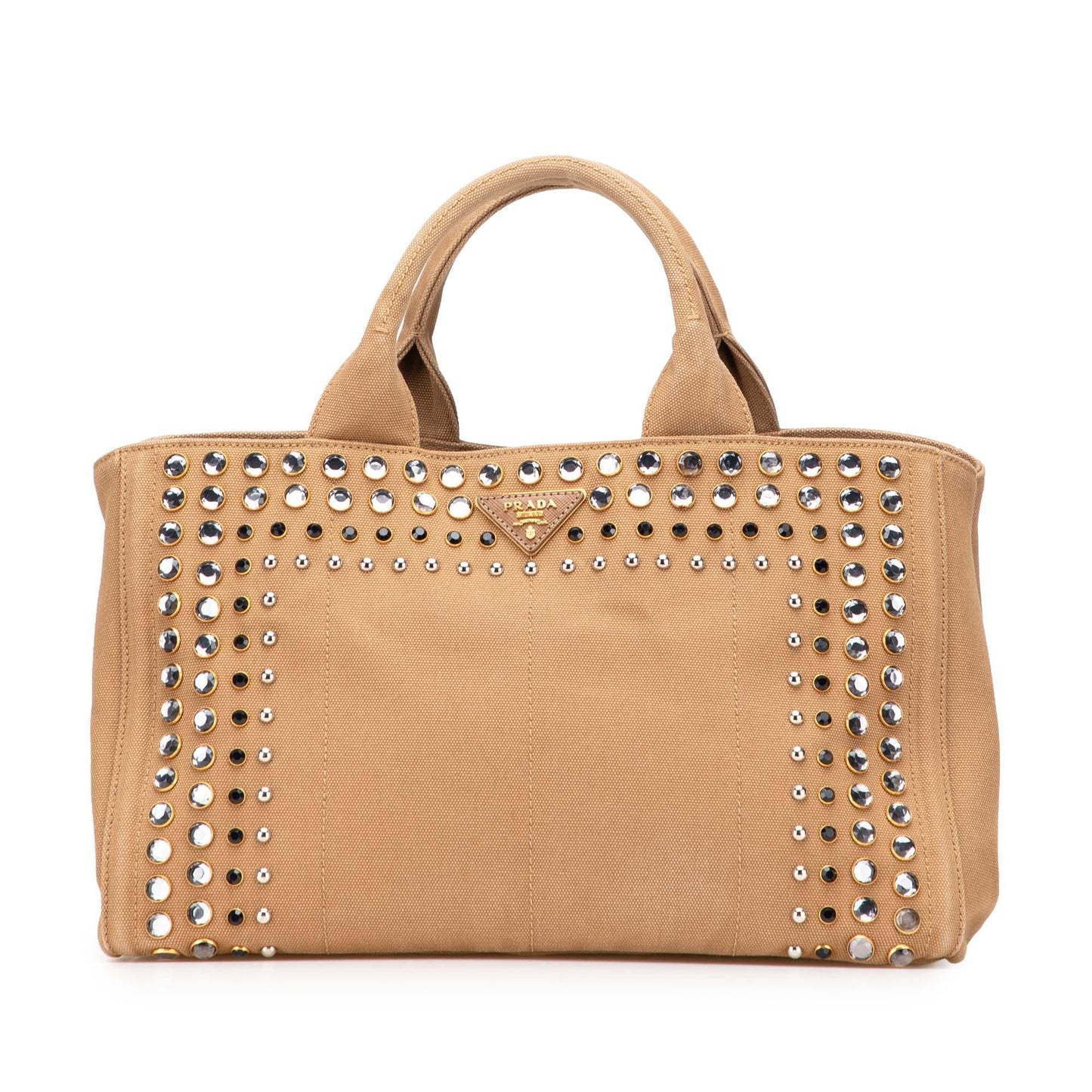 Prada Canvas Canapa Bijoux Satchel