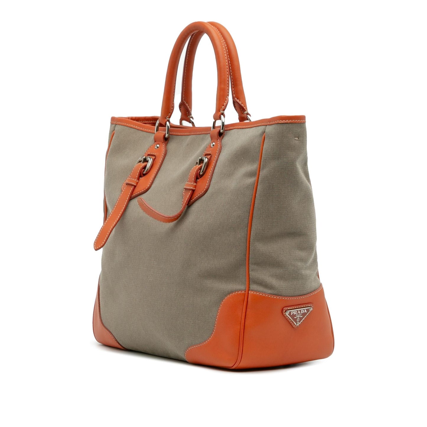 Prada Canvas Canapa Logo Convertible Tote
