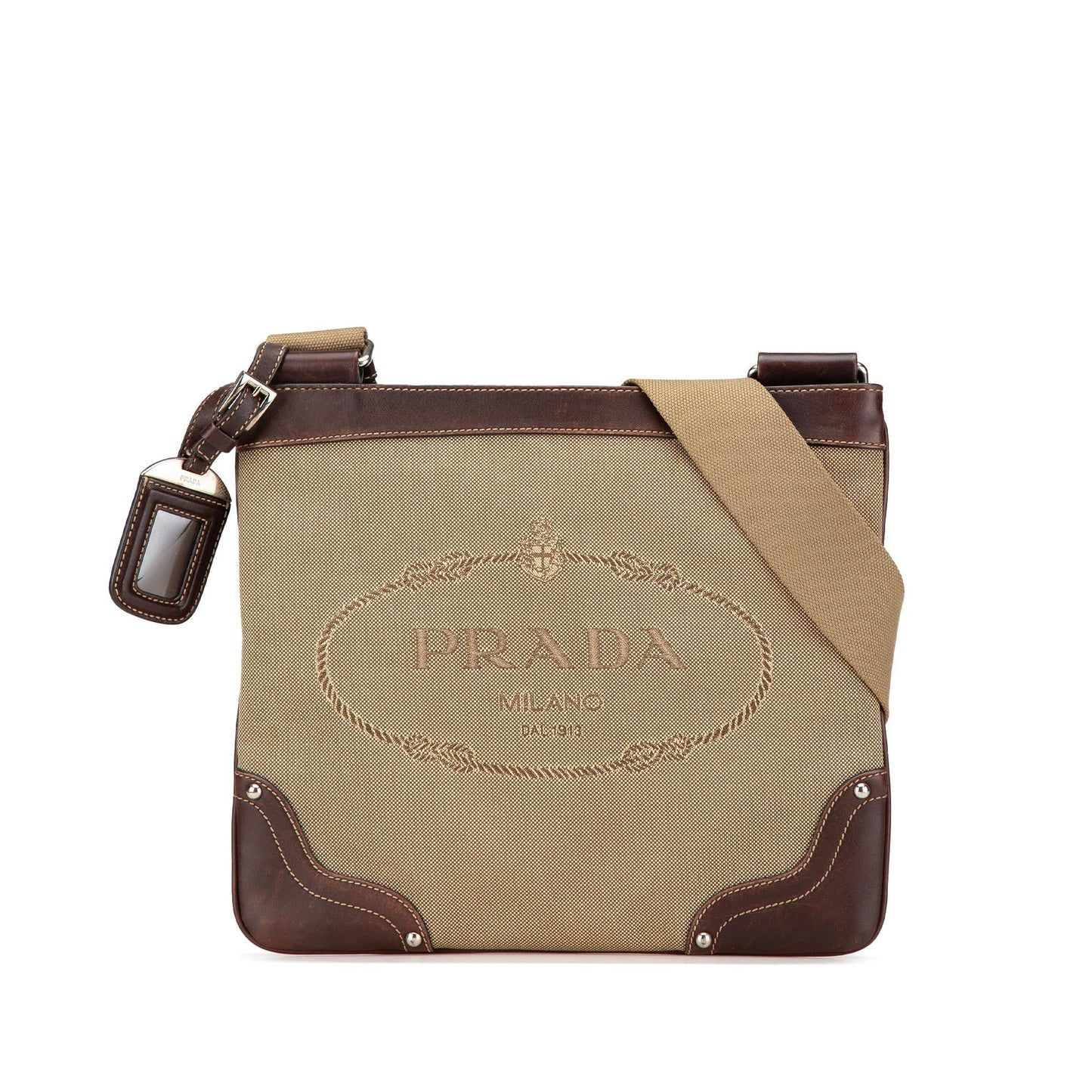 Prada Canvas Canapa Logo Crossbody