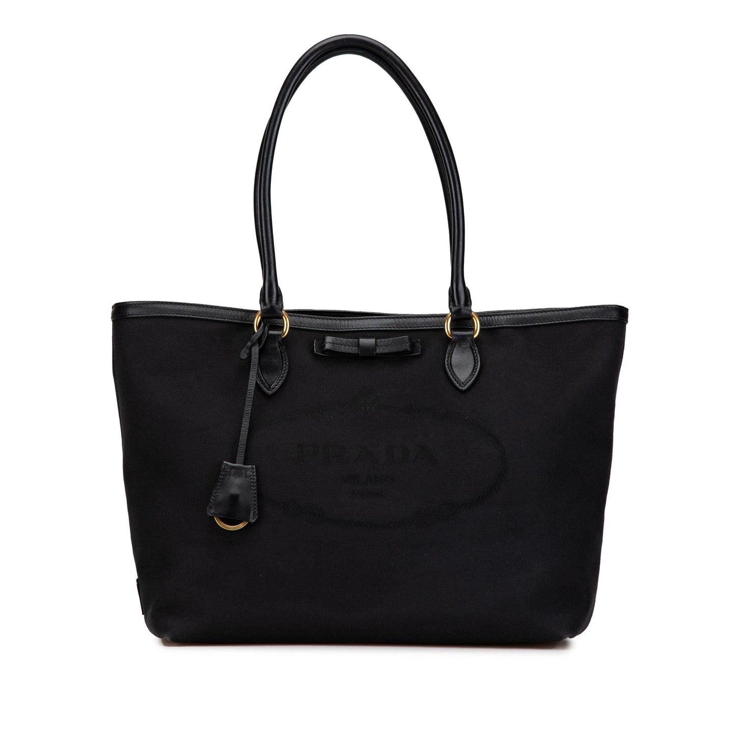 Prada Canvas Canapa Logo Satchel