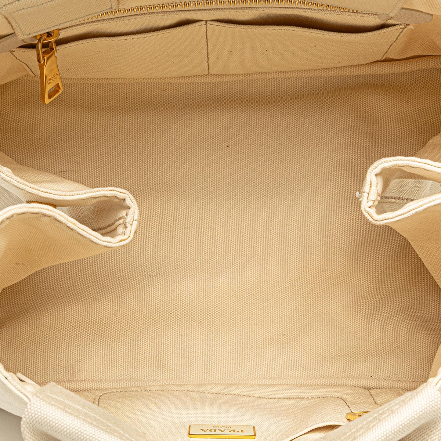 Prada Canvas Canapa Logo Satchel