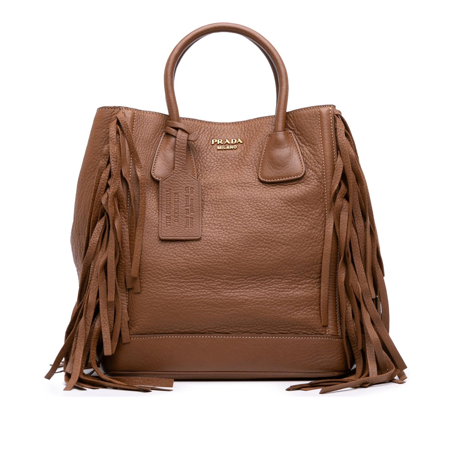 Prada Cervo Fringe Tote